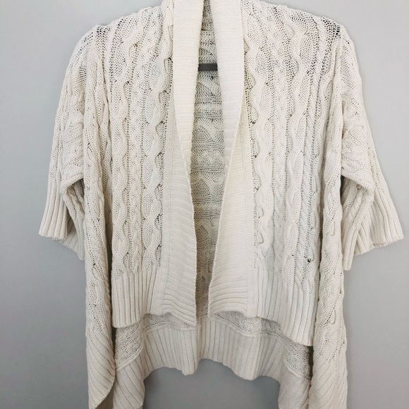 IMMA Boutique brand open front elbow sleeve cardigan sweater - Picture 1 of 5